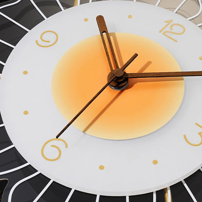 Horloge murale moderne à fleurs avec mouvement silencieux Horloge Electro Paris