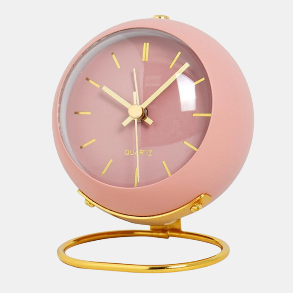 Horloge de Bureau Élégante – Design Compact et Pratique Home and decoration Electro Paris Rose