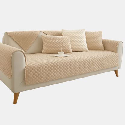 Housse Antidérapante Universelle pour Canapé – Protection Imperméable, Durable et Facile d’Entretien Pokrowce na meble Electro Paris A 70x70 Café