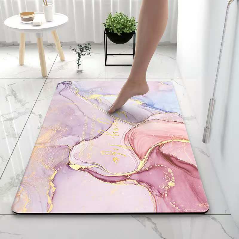 Tapis De Bain Antidérapant Et Super Absorbant Pour Salle De Bain, Douche Ou Spa Bath Mats & Rugs Electro Paris Rosa