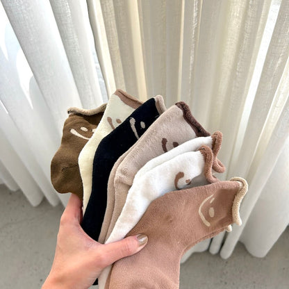 Chaussettes Confortables Pour Femme Et Homme Avec Motif Happy Face Coloré Et Lot Multi-Paires Socks Electro Paris