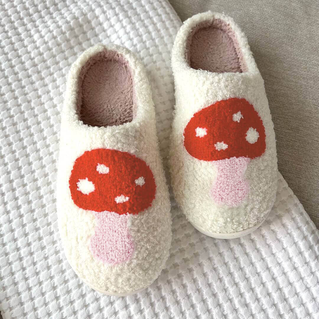 Chaussons Douillets Pour Couple Avec Motifs Coeur Pour Confort Et Élégance À La Maison Slippers Electro Paris Champignon 37