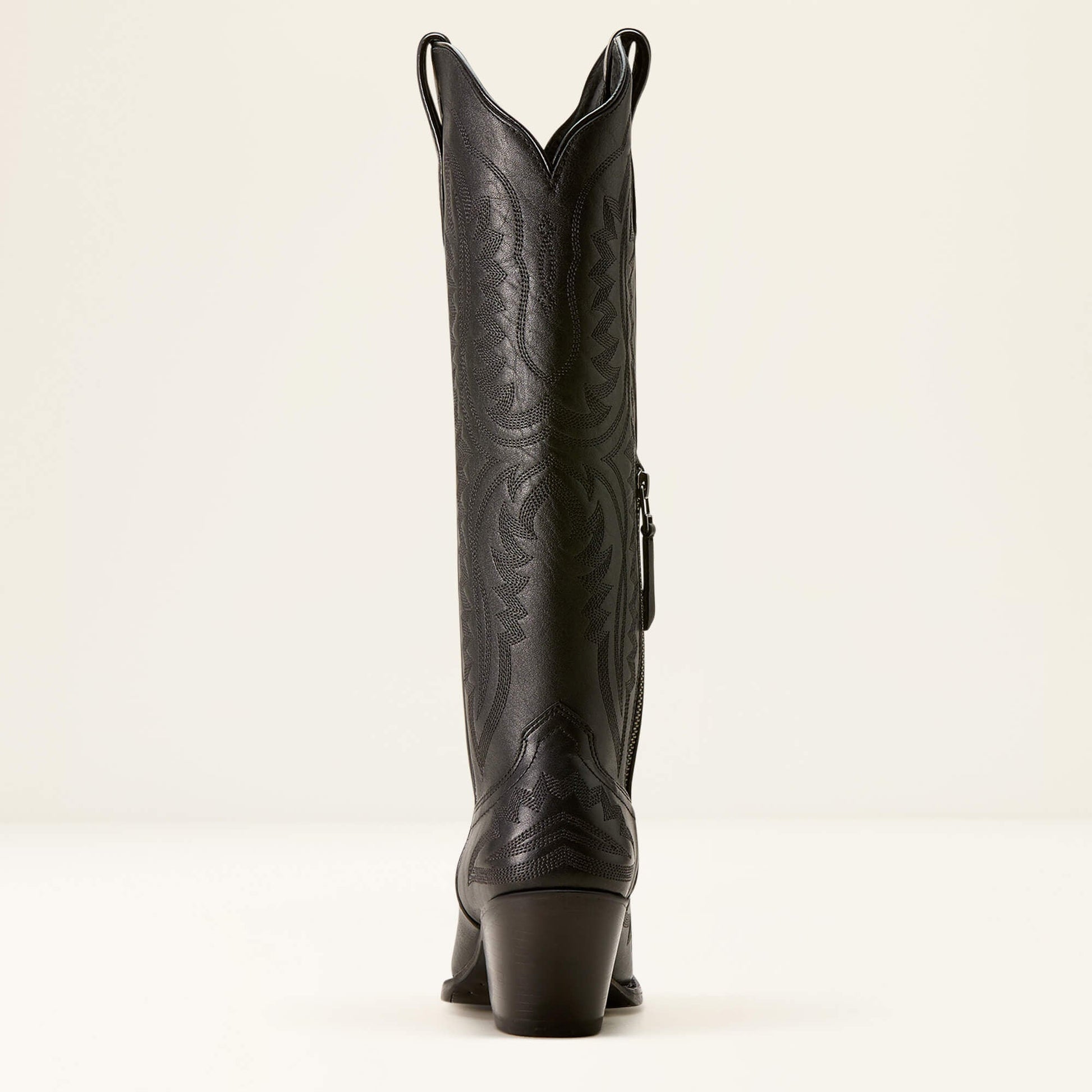 Bottes Western Style Cowgirl En Cuir Pleine Fleur Avec Fermeture Zippée Intérieure Et Talon Confortable Women Boots Electro Paris