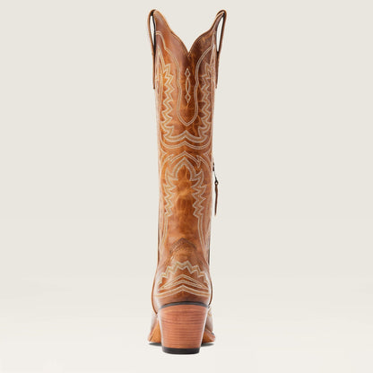 Bottes Western Style Cowgirl En Cuir Pleine Fleur Avec Fermeture Zippée Intérieure Et Talon Confortable Women Boots Electro Paris