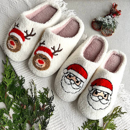 Chaussons de Noël Joyeux Avec Motifs Festifs Pour Confort Et Esprit Des Fêtes Slippers Electro Paris