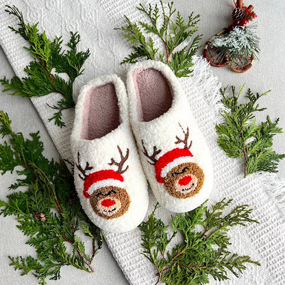 Chaussons de Noël Joyeux Avec Motifs Festifs Pour Confort Et Esprit Des Fêtes Slippers Electro Paris Rodolphe 36