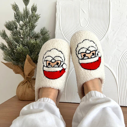 Chaussons de Noël Joyeux Avec Motifs Festifs Pour Confort Et Esprit Des Fêtes Slippers Electro Paris