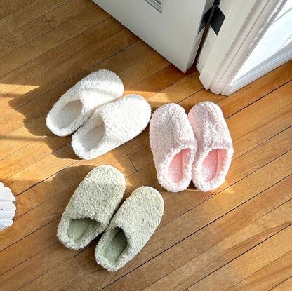 Chaussons Douillets Pour Femme Avec Intérieur En Peluche Et Semelle Antidérapante Nordic Style Slippers Electro Paris