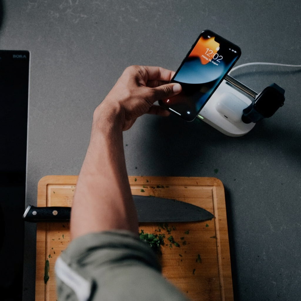 Station De Charge Sans Fil 3 En 1 Avec Port USB-C Supplémentaire Pour Téléphone, Montre Et Écouteurs Wireless charger Electro Paris