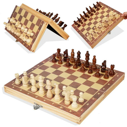 Jeu D’Échecs Magnétique En Bois Pliable Avec Pièces Stabilisées Pour Voyage Et Maison Chess Electro Paris