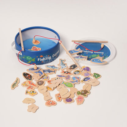 Jeu de Pêche Magnétique en Bois pour Tout-Petits – Puzzle Éducatif de Nombres et Couleurs Jouets d'apprentissage et d'éducation Electro Paris