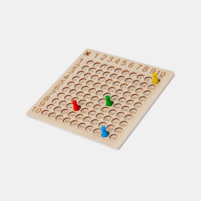 Jeu de Société de Multiplication en Bois pour Enfants – Jouet Éducatif pour Apprendre les Tables Jeux de société éducatifs Electro Paris Jeu de société