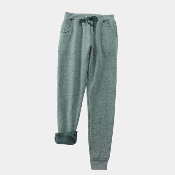 Jogging Luxe – Confort et Douceur en Cachemire Kleding voor vrouwen Electro Paris Vert 32