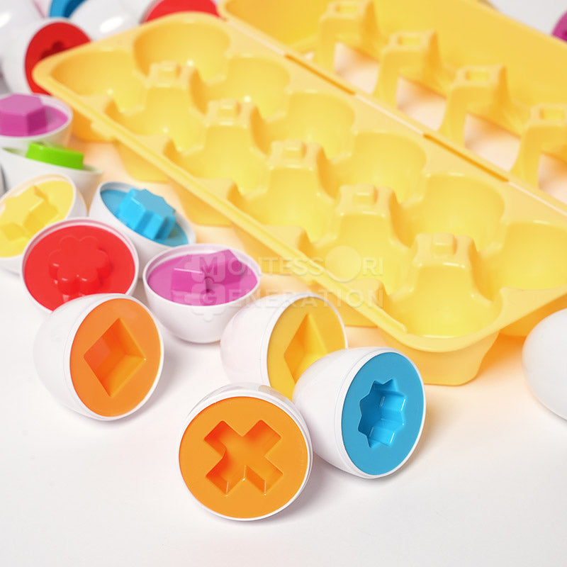 Jouet d'Apprentissage des Formes pour Tout-Petits – Œufs Géométriques à Trier par Couleur Jouets éducatifs Electro Paris