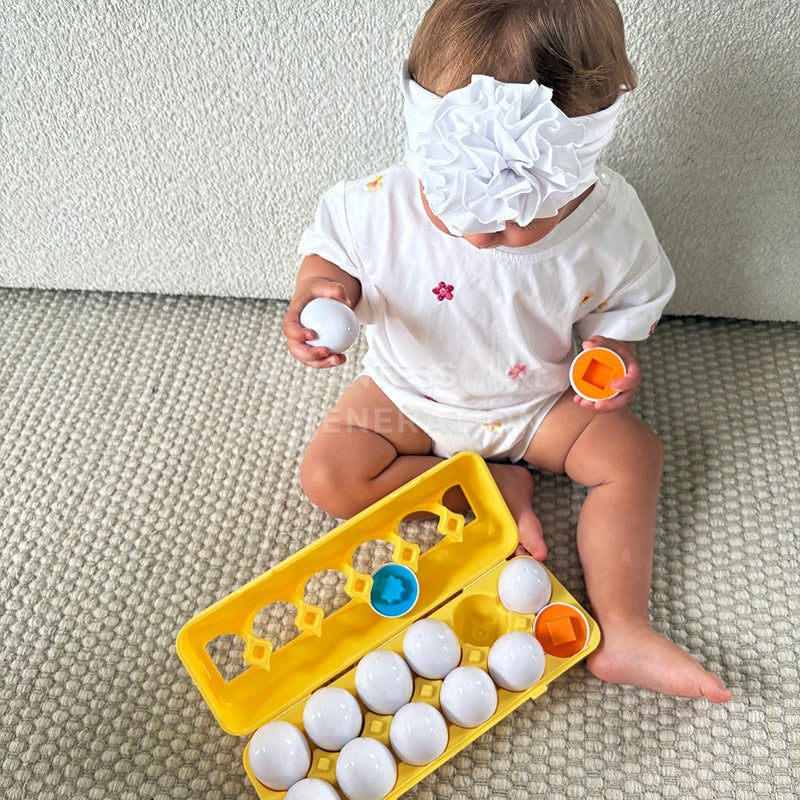 Jouet d'Apprentissage des Formes pour Tout-Petits – Œufs Géométriques à Trier par Couleur Jouets éducatifs Electro Paris