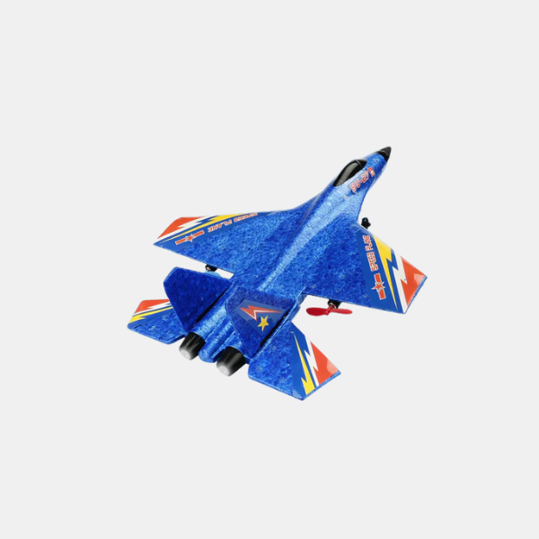 Jouet Lanceur d'Avion avec Planeurs en Mousse – Pistolet Catapulte d'Extérieur pour Enfants Jouets télécommandés de loisir Electro Paris BLEU COSMIQUE