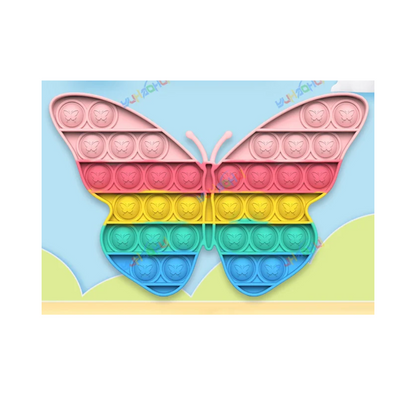Jouet Sensoriel Push Pop Bubble – Jouet en Silicone Arc-en-ciel pour Soulager le Stress Jouets anti-stress Electro Paris 0024 Papillon