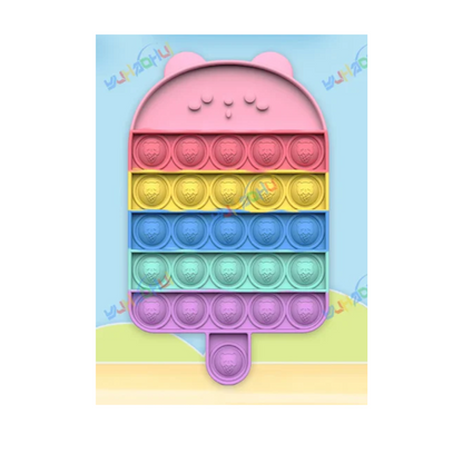 Jouet Sensoriel Push Pop Bubble – Jouet en Silicone Arc-en-ciel pour Soulager le Stress