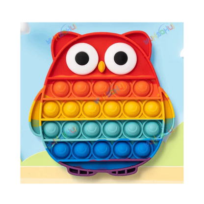 Jouet Sensoriel Push Pop Bubble – Jouet en Silicone Arc-en-ciel pour Soulager le Stress