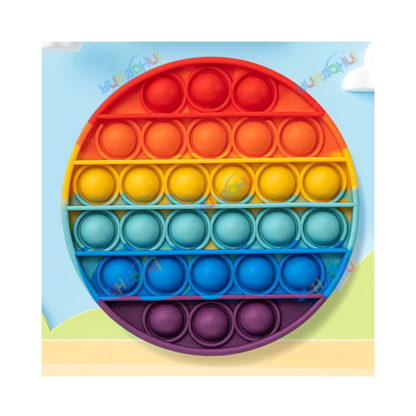 Jouet Sensoriel Push Pop Bubble – Jouet en Silicone Arc-en-ciel pour Soulager le Stress Jouets anti-stress Electro Paris 0112 Cercle