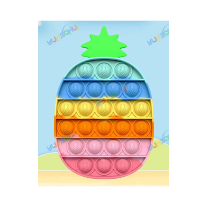 Jouet Sensoriel Push Pop Bubble – Jouet en Silicone Arc-en-ciel pour Soulager le Stress Jouets anti-stress Electro Paris 0105 Ananas