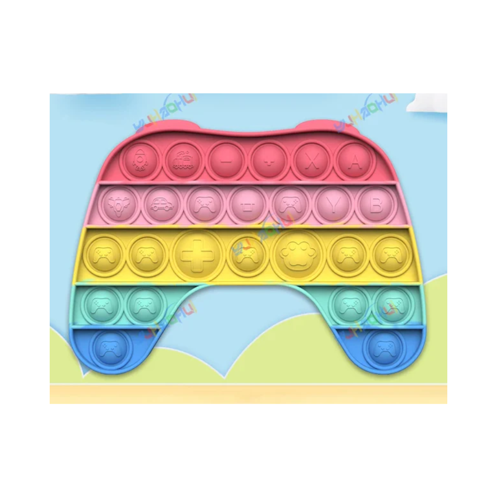 Jouet Sensoriel Push Pop Bubble – Jouet en Silicone Arc-en-ciel pour Soulager le Stress Jouets anti-stress Electro Paris 2045 GamePad