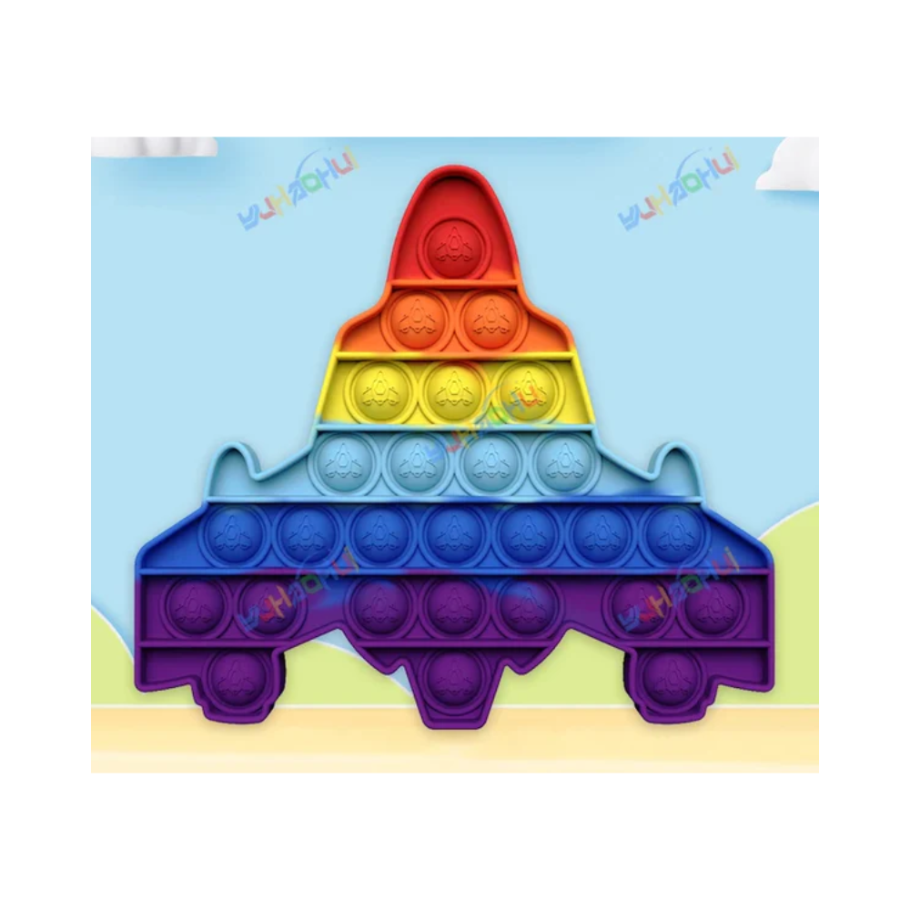 Jouet Sensoriel Push Pop Bubble – Jouet en Silicone Arc-en-ciel pour Soulager le Stress Jouets anti-stress Electro Paris 0143 Combattant