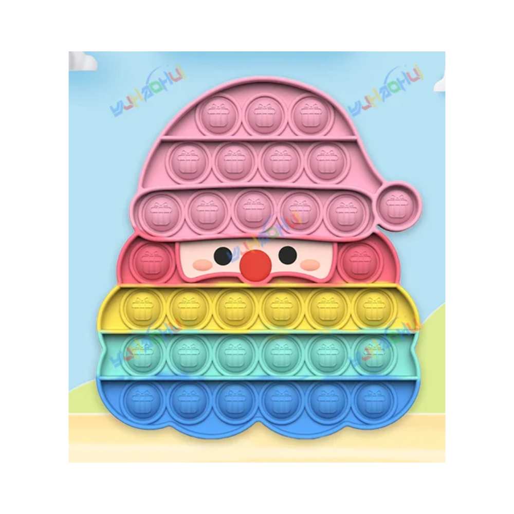 Jouet Sensoriel Push Pop Bubble – Jouet en Silicone Arc-en-ciel pour Soulager le Stress Jouets anti-stress Electro Paris 2122 Père Noël
