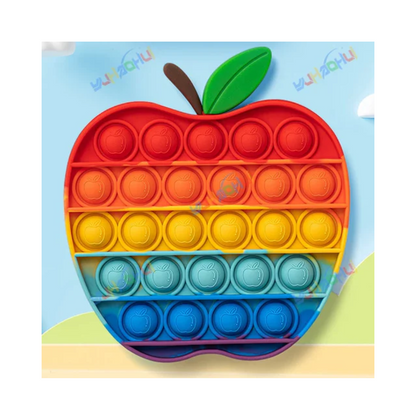 Jouet Sensoriel Push Pop Bubble – Jouet en Silicone Arc-en-ciel pour Soulager le Stress Jouets anti-stress Electro Paris 0104 Pomme