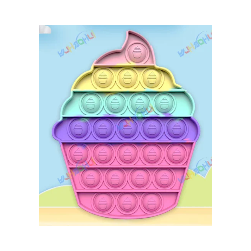 Jouet Sensoriel Push Pop Bubble – Jouet en Silicone Arc-en-ciel pour Soulager le Stress Jouets anti-stress Electro Paris 0101 Glace