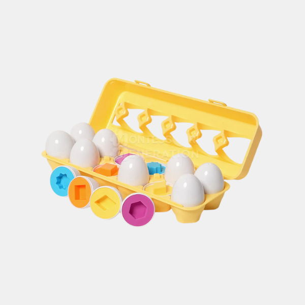 Jouet d'Apprentissage des Formes pour Tout-Petits – Œufs Géométriques à Trier par Couleur Jouets éducatifs Electro Paris