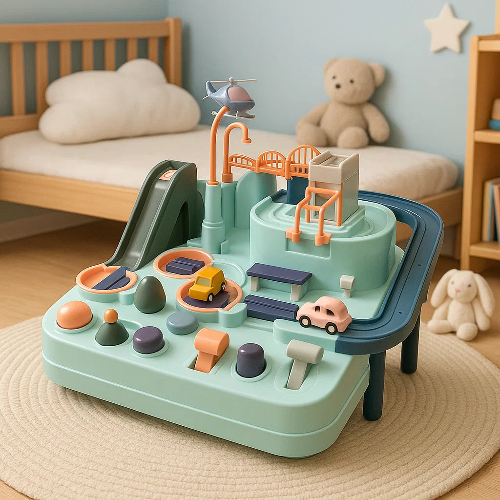 Circuit de Voiture Aventure Urbaine – Jouet Éducatif Interactif pour Tout-Petits Jouets d'apprentissage et éducatifs Electro Paris Émeraude