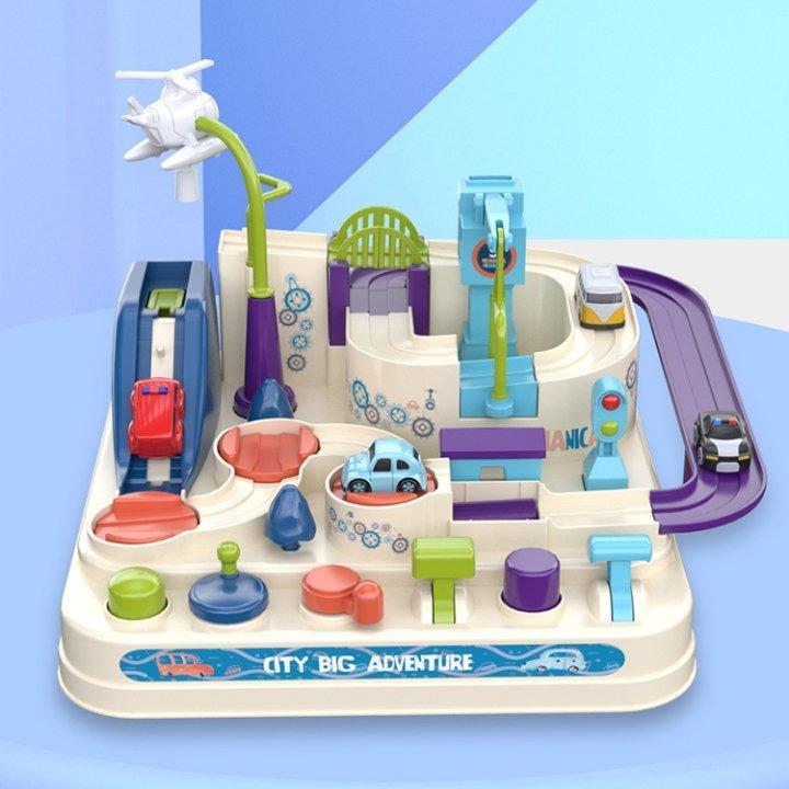 Circuit de Voiture Aventure Urbaine – Jouet Éducatif Interactif pour Tout-Petits Jouets d'apprentissage et éducatifs Electro Paris Blanc nacré