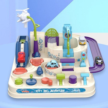Circuit de Voiture Aventure Urbaine – Jouet Éducatif Interactif pour Tout-Petits Jouets d'apprentissage et éducatifs Electro Paris Blanc nacré