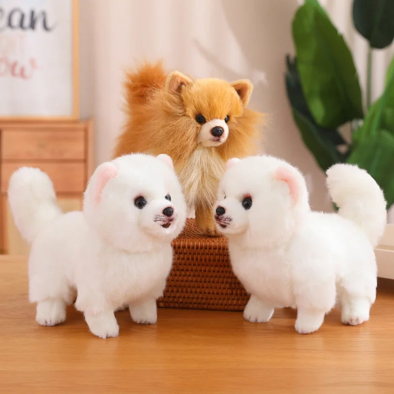 Peluche Chien Loulou de Poméranie – Animal en Peluche Réaliste pour Enfants Animaux en peluche et jouets en peluche Electro Paris