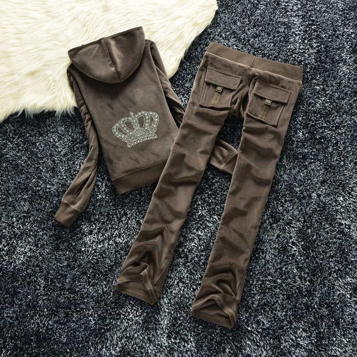 Ensemble de Jogging Juicy pour Femme 2-Piece Sets Electro Paris Brun S