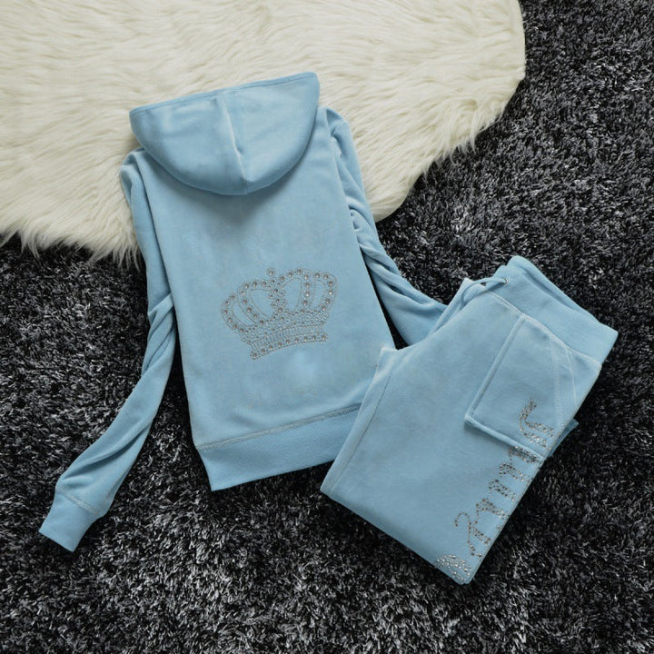 Ensemble de Jogging Juicy pour Femme 2-Piece Sets Electro Paris Bleu ciel S