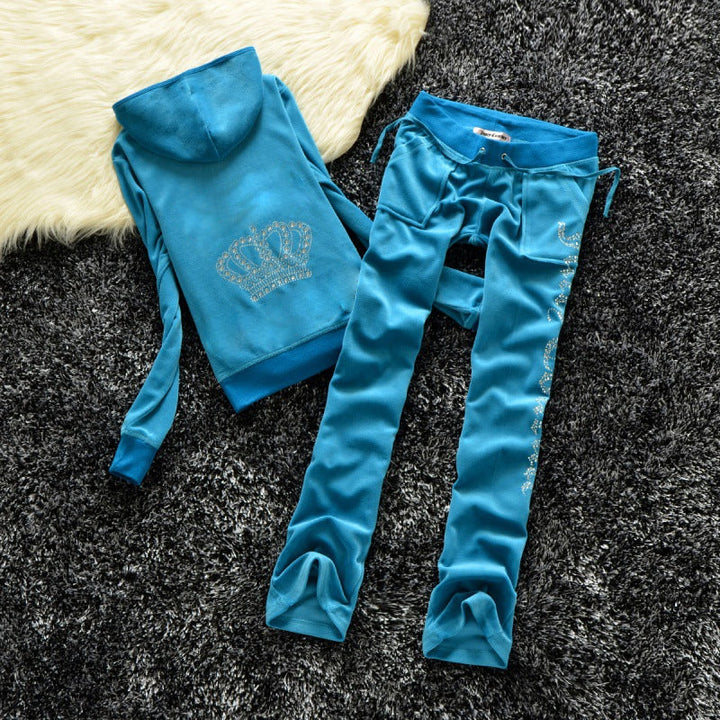 Ensemble de Jogging Juicy pour Femme 2-Piece Sets Electro Paris Bleu S