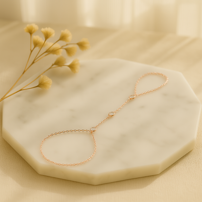 Bracelet ajustable à anneaux pour femmes avec design scintillant et personnalisation Jewelry Bracelet Chain Electro Paris Rosa Or