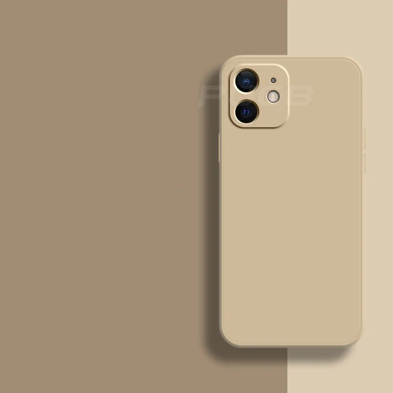 Étui En Silicone Liquide Souple Et Résistant Pour iPhone 11 12 Et 13 Mobile Phone Cases Electro Paris Kaki iPhone 13 Pro