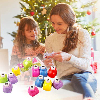 Kit Créatif DIY Enfants – Poinçons Amusants et Ciseaux de Sécurité pour Motricité Fine Fournitures d'arts et d'artisanat Electro Paris