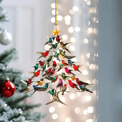 Ornements De Noël En Forme De Colibri Peints À La Main Pour Une Décoration Festive Et Lumineuse Decoration Electro Paris