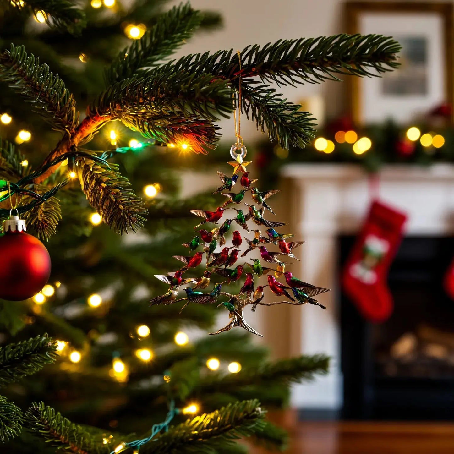 Ornements De Noël En Forme De Colibri Peints À La Main Pour Une Décoration Festive Et Lumineuse Decoration Electro Paris