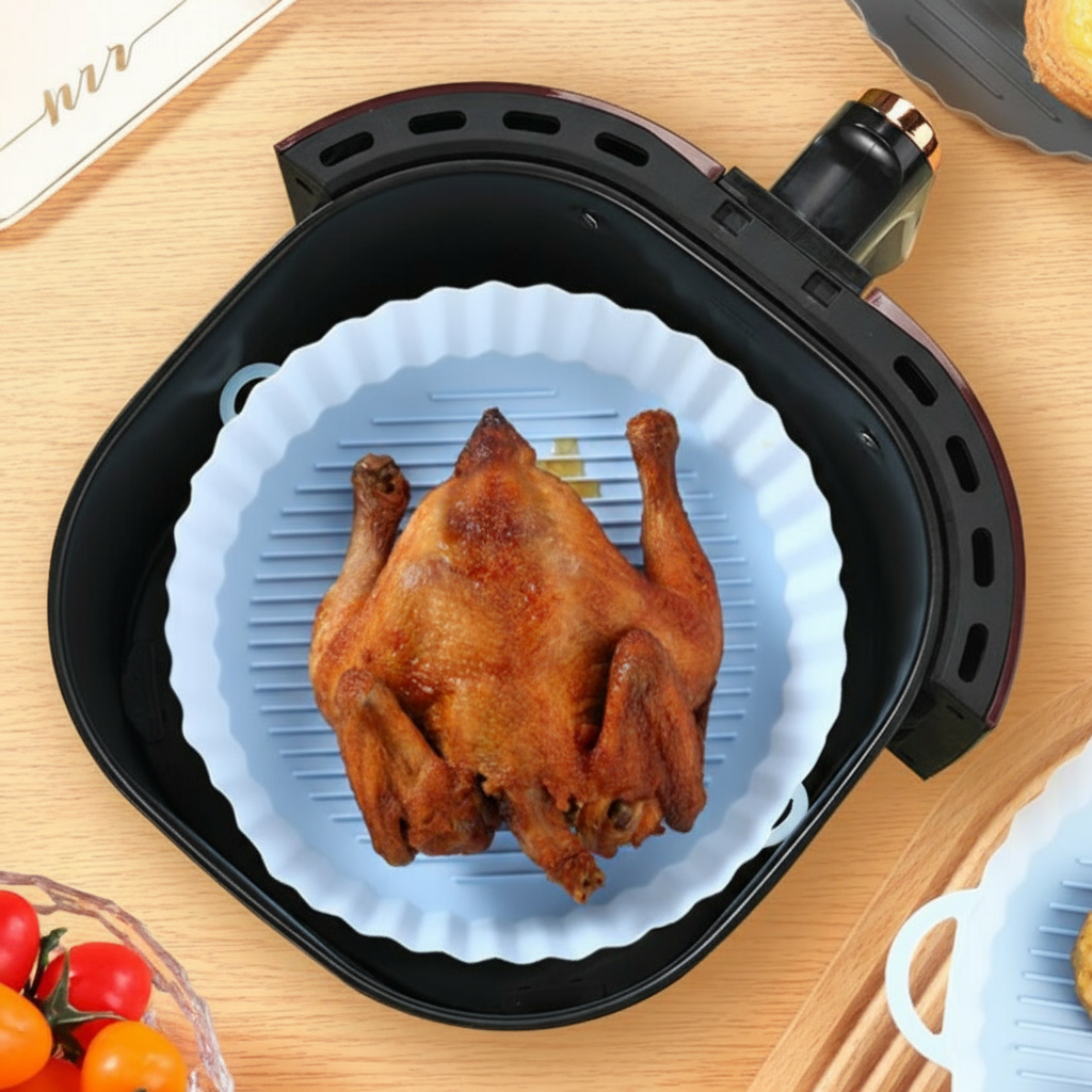 Friteuse À Air Chaud Panier En Silicone Réutilisable Air Basket Black Friday Deal Air fryer silicon Electro Paris