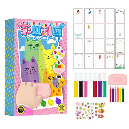 Set De Dessin À Gratter Pour Enfants Pour Créer Des Œuvres Arc-En-Ciel Sans Désordre Toys & Games > Arts & Crafts > Drawing & Coloring Supplies > Scratch Art Kits Electro Paris