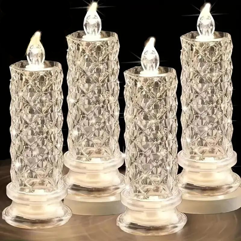 Bougies LED Décoratives Avec Effet Cristal Pour Une Ambiance Chaleureuse Et Sûre Toute L’Année Candle Electro Paris