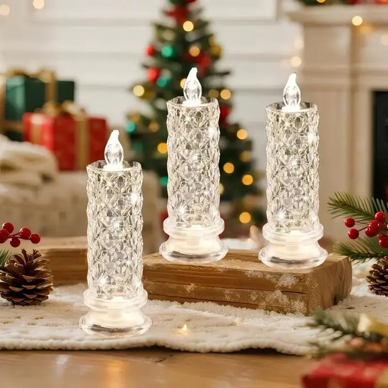 Bougies LED Décoratives Avec Effet Cristal Pour Une Ambiance Chaleureuse Et Sûre Toute L’Année Candle Electro Paris