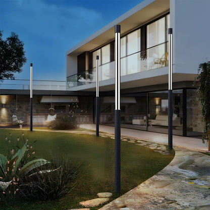 Lampadaire Extérieur Cylindrique LED au Style Moderne Lampadaire Electro Paris 200 cm