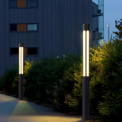 Lampadaire Extérieur Cylindrique LED au Style Moderne Lampadaire Electro Paris