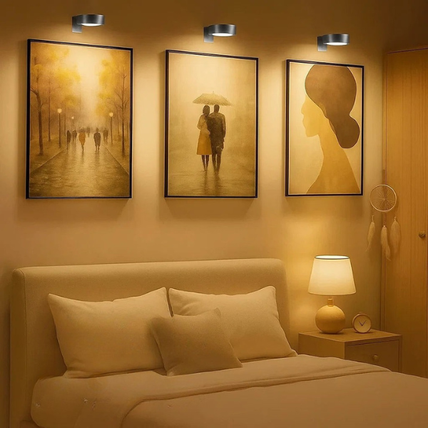 Lampe LED Magnétique – Sans fil, Dimmable et Facile à Installer Electro Paris Noir